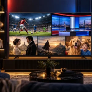 IPTV subscription 12 months on a large TV with UK sports, news and entertainment